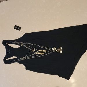 NWT Express black top with gold accents
